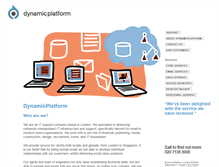 Tablet Screenshot of dynamicplatform.com